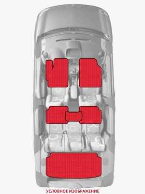ЭВА коврики «Queen Lux» комплект для Nissan Sunny Truck